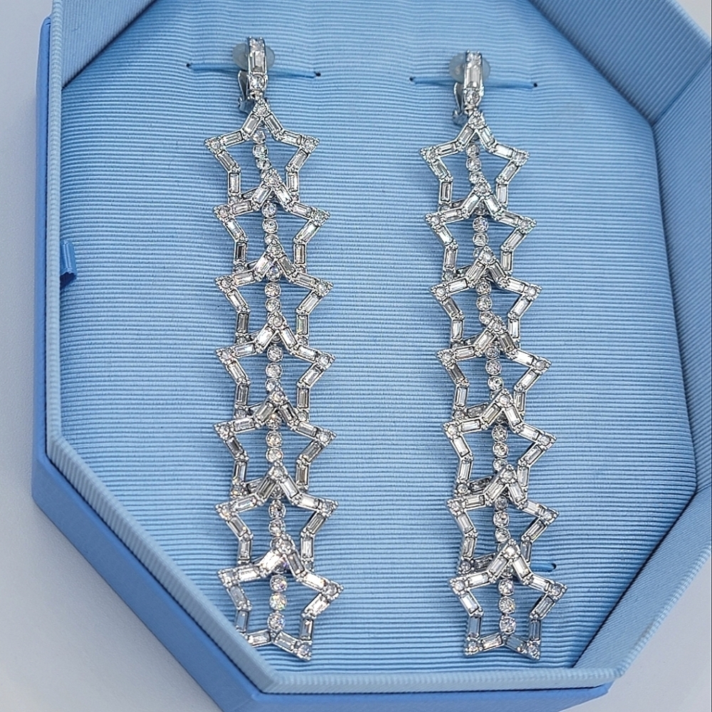 Swarovski Stella Clip On Earrings NEW #2614